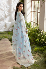 3-PC Embroidered Cotton Net CMA-5-191