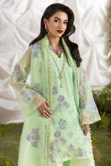 3-PC Embroidered Cotton Net CMA-5-193