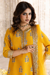 3-PC Embroidered Raw-Silk Suit CMA-6-339