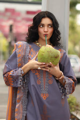 3-PC Stitched Embroidered Lawn CC6-19P