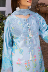 3-PC Stitched Embroidered Lawn Collection CRB6-18P