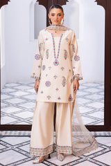 3-PC Embroidered Raw-Silk CMA-6-404