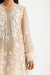 3PC Chiffon Embroidered Suit