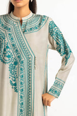 3PC Cotton Net Embroidered Suit