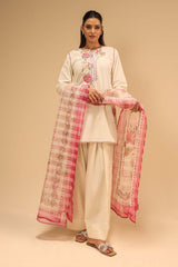 3PC Dobby Embroidered Suit