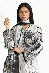 3PC Dobby Printed Suit