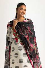 3PC Jacquard Embroidered Suit