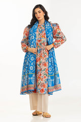 3PC Lawn Printed Suit With Embroidered Border