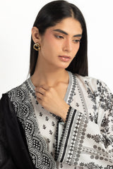 3PC Lawn Printed Suit With Embroidered