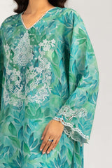 3PC Lawn Printed Suit With Embroidered