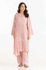 3PC Lawn Schiffli Embroidered Suit