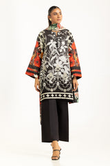 3PC Mehsuri Srtipe Khaddar Printed Suit