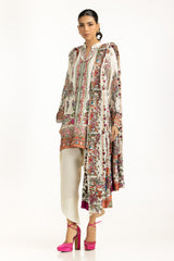 3PC Rawsilk Embroidered Suit