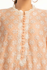 3PC Chiffon Embroidered Suit