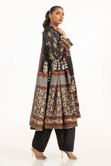 3PC raw-silk Lacquer Printed Hand Embellished Suit