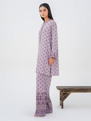 2 Piece Linen Suit-Embroidered (Pret)