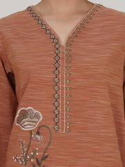2 Piece Yarn Dyed Suit- Embroidered (Pret)
