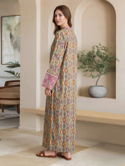 Viscose Slub Kaftan- Embroidered (Pret)