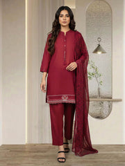 3 Piece Lawn Suit- Embroidered (Pret)