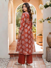 2 Piece Jacquard Suit- Embroidered (Pret)