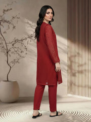 2 Piece Lawn Glitter Suit- Embroidered (Pret)