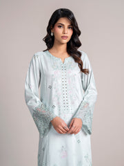 2 Piece Net Suit-Embroidered (Pret)