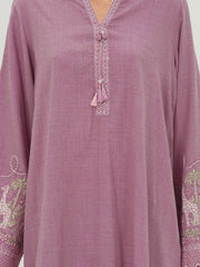 2 Piece Yarn Dyed Suit- Embroidered (Pret)