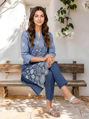 2 Piece Lawn Suit- Embroidered (Pret)