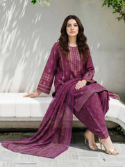 3 Piece Lawn Suit- Embroidered (Pret)