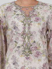 2 Piece Viscose Cotton Suit- Embroidered (Pret)