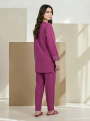 2 Piece Yarn Dyed Suit- Embroidered (Pret)