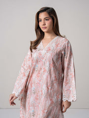 2-Piece Cambric Slub Suit-Embroidered (Pret)