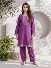 2 Piece Lawn Suit- Embroidered (Pret)