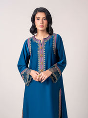 2 Piece Silk Suit- Embroidered (Pret)
