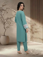 2 Piece Premium Silk Suit- Embroidered (Pret)