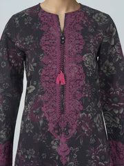 3 Piece Lawn Slub Suit (Pret)