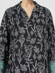 2 Piece Viscose Slub Suit- Embroidered (Pret)
