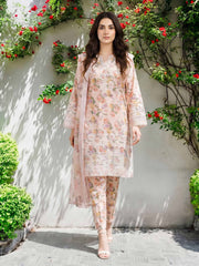 3 Piece Lawn Suit- Embroidered (Pret)