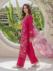 3 Piece Lawn Suit- Embroidered (Pret)