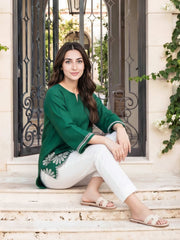 Lawn Texture Kurti- Embroidered (Pret)