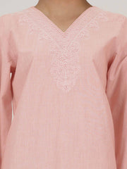 Yarn Dyed Kurti- Embroidered