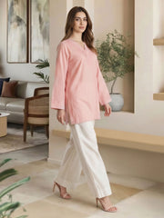 Yarn Dyed Kurti- Embroidered