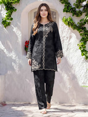 2 Piece Silk Suit- Embroidered (Pret)
