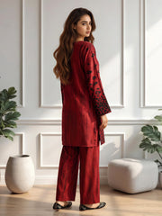 2 Piece Silk Suit- Embroidered (Pret)