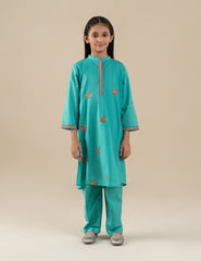 2 PIECE CHICKEN EMBROIDERED SUIT