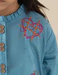 2 PIECE HEART EMBROIDERED SUIT