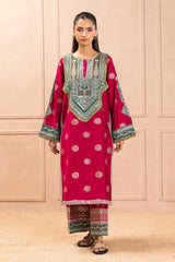 2 PIECE EMBROIDERED RAWSILK SUIT (LUZURY PRET)