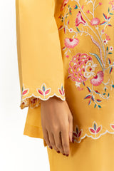 Cambric Embroidered Co-Ord Set