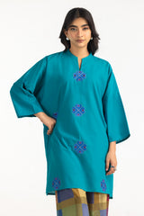 Cambric Embroidered Co-Ord Set
