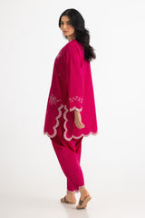 Cambric Embroidered Co-Ord Set